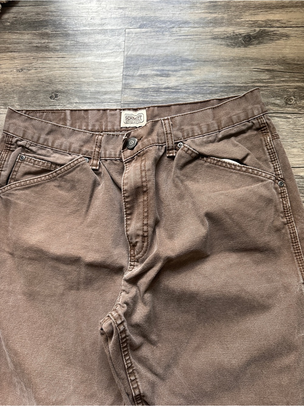 Classic Straight-Fit‎ Men's Brown Jeans - Rugged Everyday Wear Schmidt - Picture 3 of 8